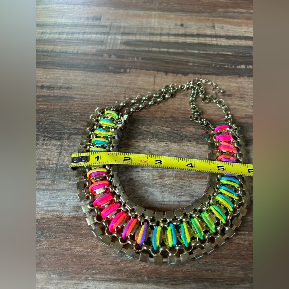 Colorful Statement Necklace - Picture 7 of 8